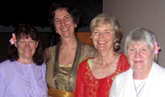 Margo Scott Young, Nancy Walsch, Alia Gambay, and Anne Muth